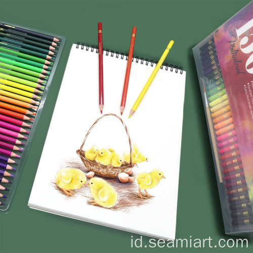 48colors air yang larut dalam pensil warna kayu alami